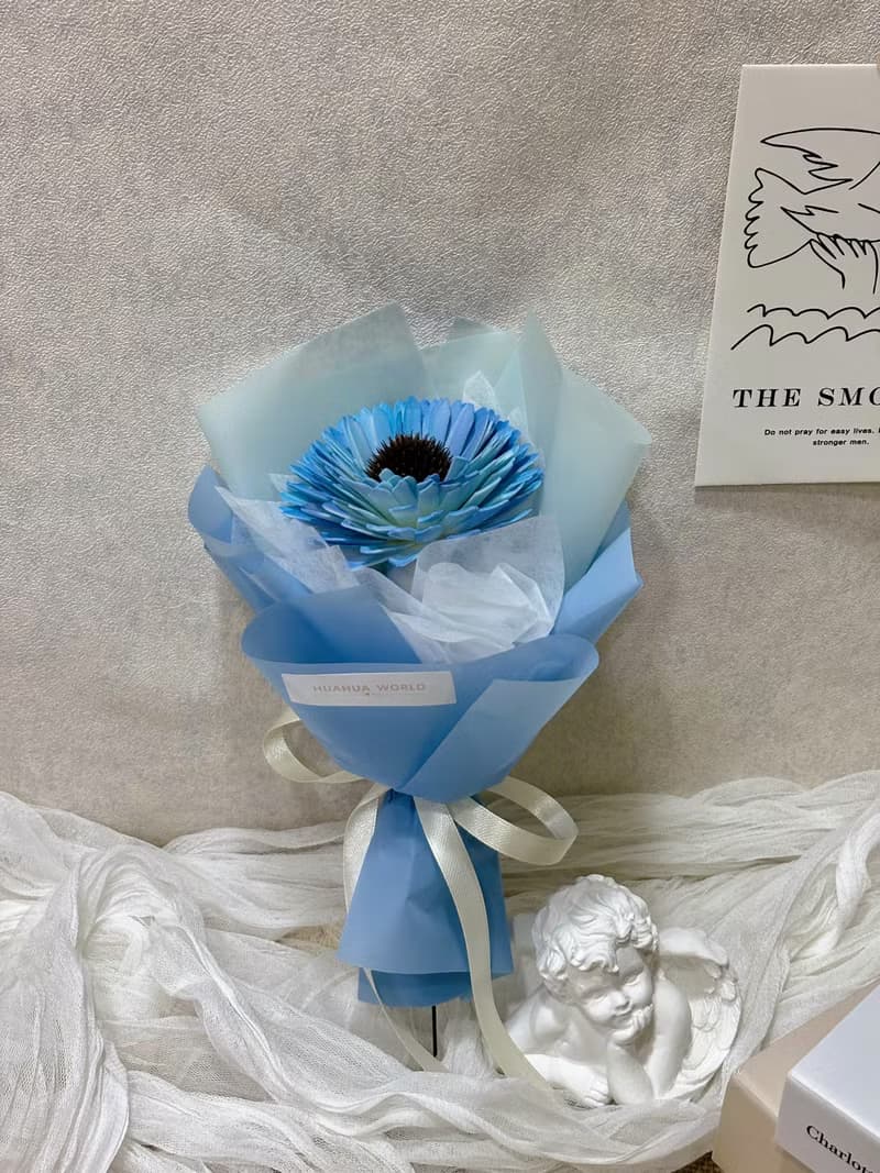 單支乾燥太陽花花束(S)