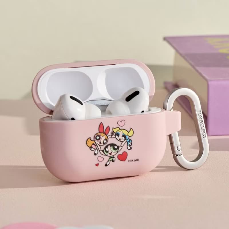 飛天小女警 愛心旋轉強悍防摔AirPods保護套