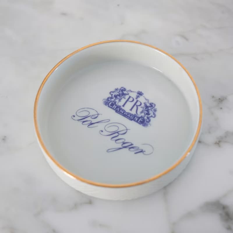 法國復古 Champagne Pol Roger 陶瓷小碟