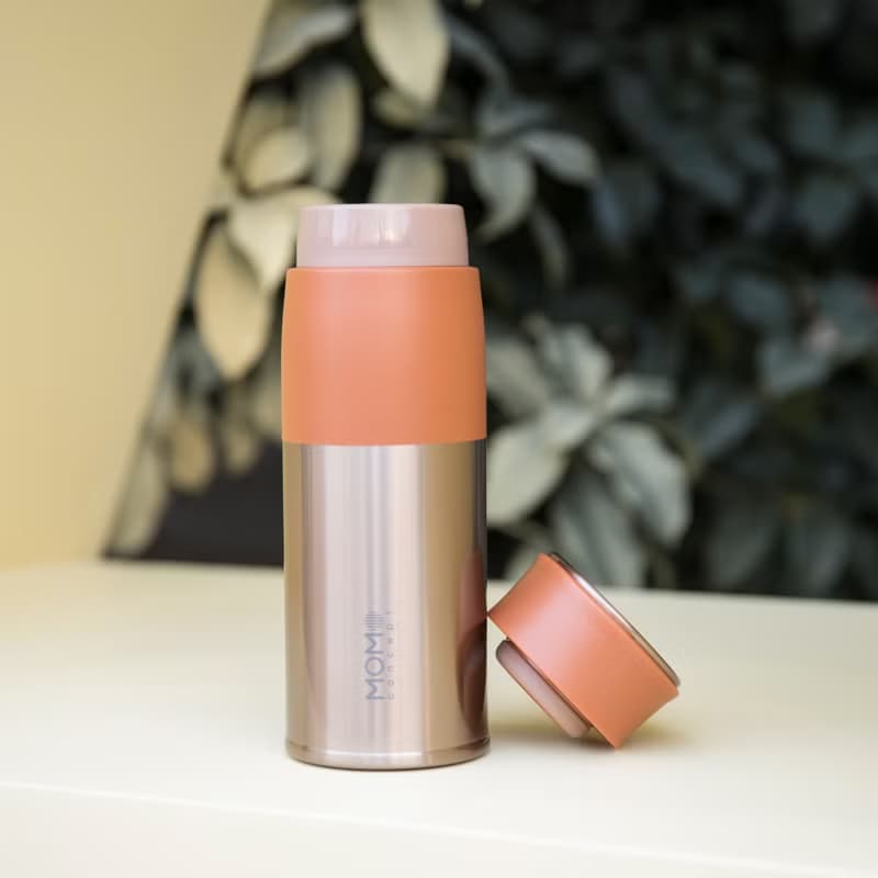 日本 MOMOCONCEPT Lupinus 保溫杯 玫瑰金瓶身 290ml 5 色可選