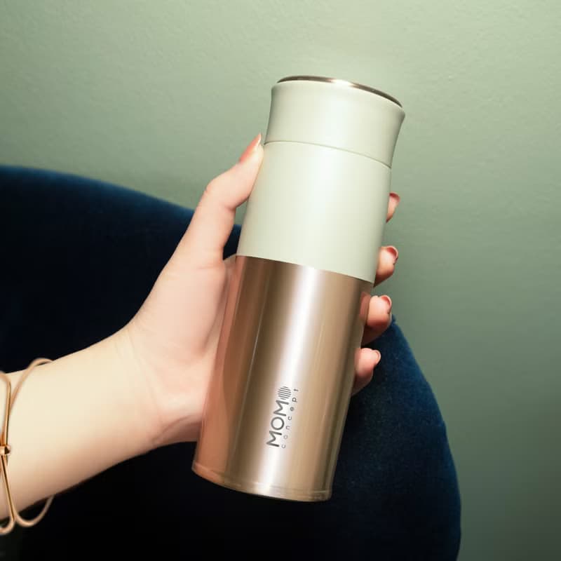 日本 MOMOCONCEPT Lupinus 保溫杯 玫瑰金瓶身 290ml 5 色可選