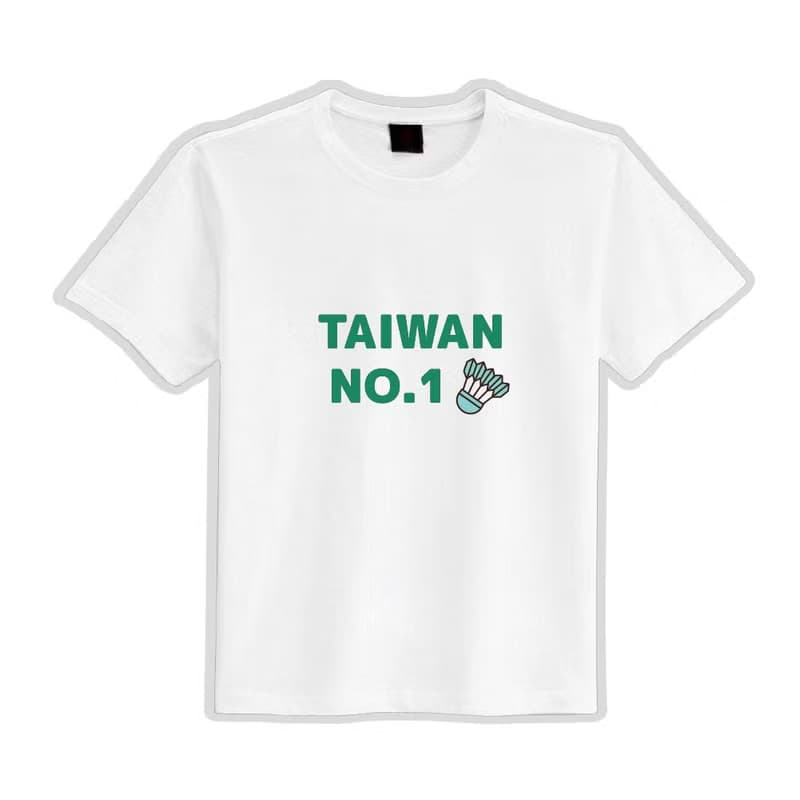麟洋 羽球 金牌 文創 衣服 T恤 白T 童裝 短袖 純棉 涼感