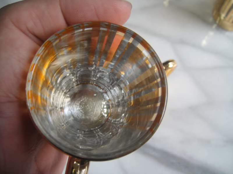 【老時光 OLD-TIME】早期台灣製精緻玻璃咖啡小杯(6個一組價)