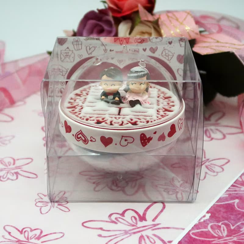 新郎新娘結婚沙漏/結婚伴手禮/情人節紀念禮物/雙喜/雙面-白沙