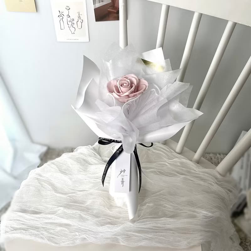 【艸弄Garden Lane Floral】公主風永生玫瑰花束-單朵