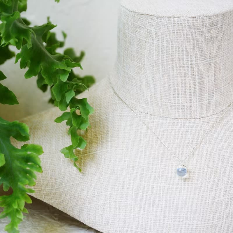 有時候假裝自己是菠蘿麵包的橡實果子 天然多寶石純銀項鍊