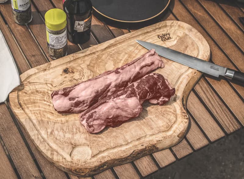 橄欖木不規則整木砧板帶凹槽