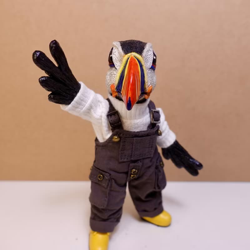 1:12 【海鸚Puffin】可動關節人型公仔