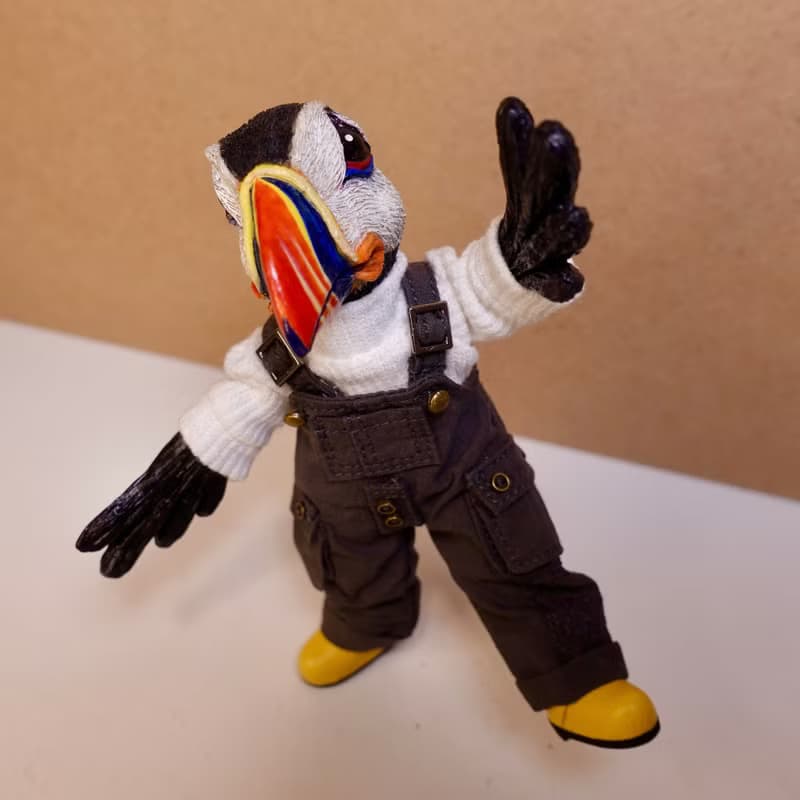1:12 【海鸚Puffin】可動關節人型公仔