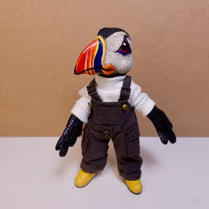1:12 【海鸚Puffin】可動關節人型公仔