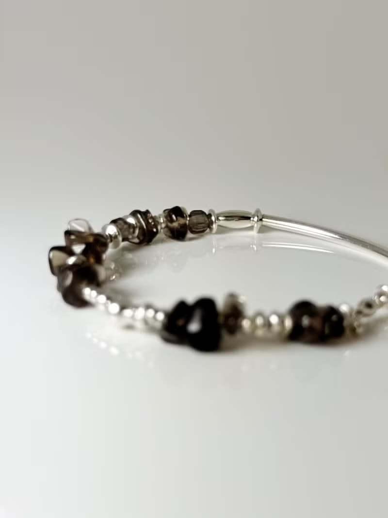 Ore_B07 / 不規則茶晶手鍊