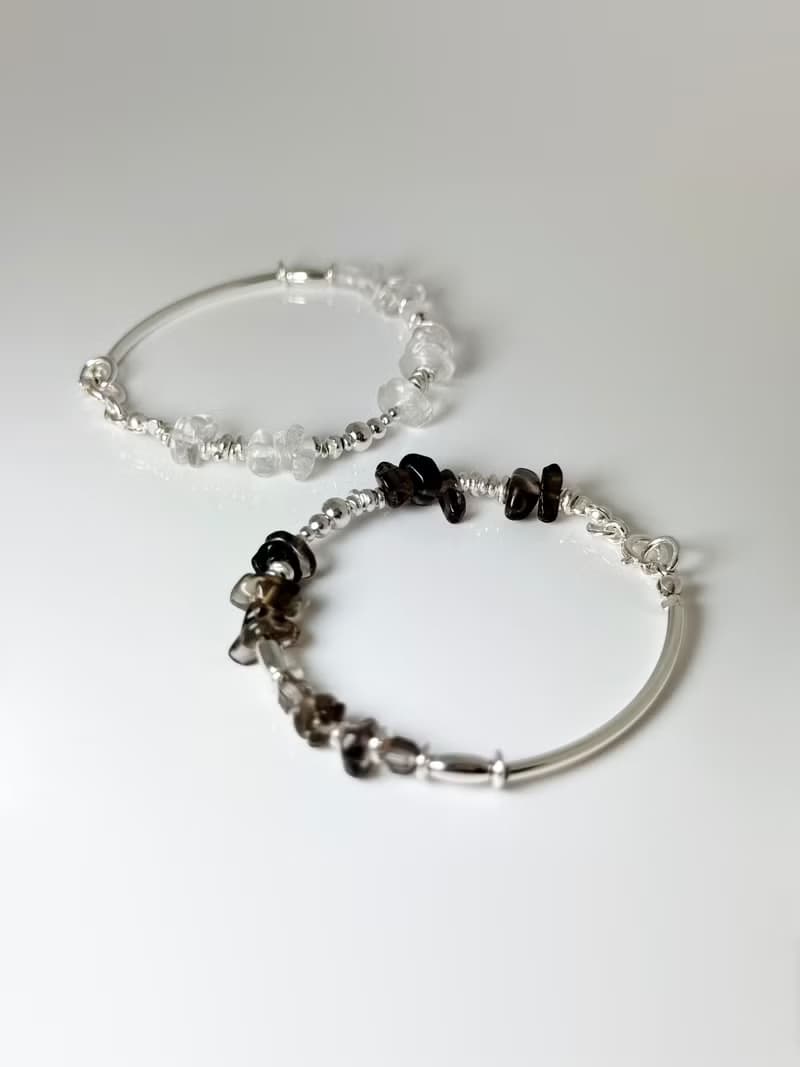 Ore_B07 / 不規則茶晶手鍊