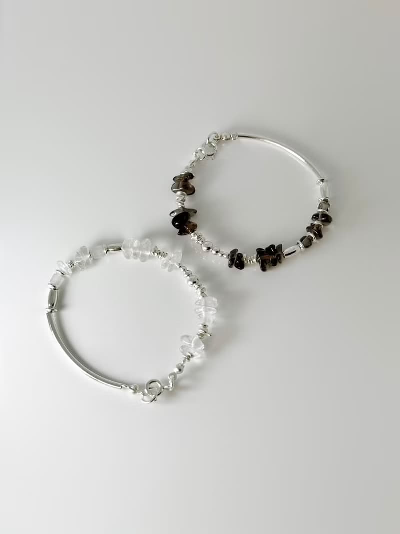 Ore_B07 / 不規則茶晶手鍊