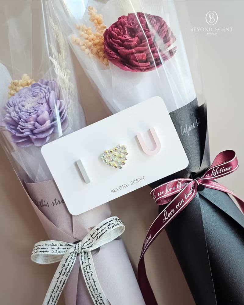 心動擴香小花束 贈心鑽小卡