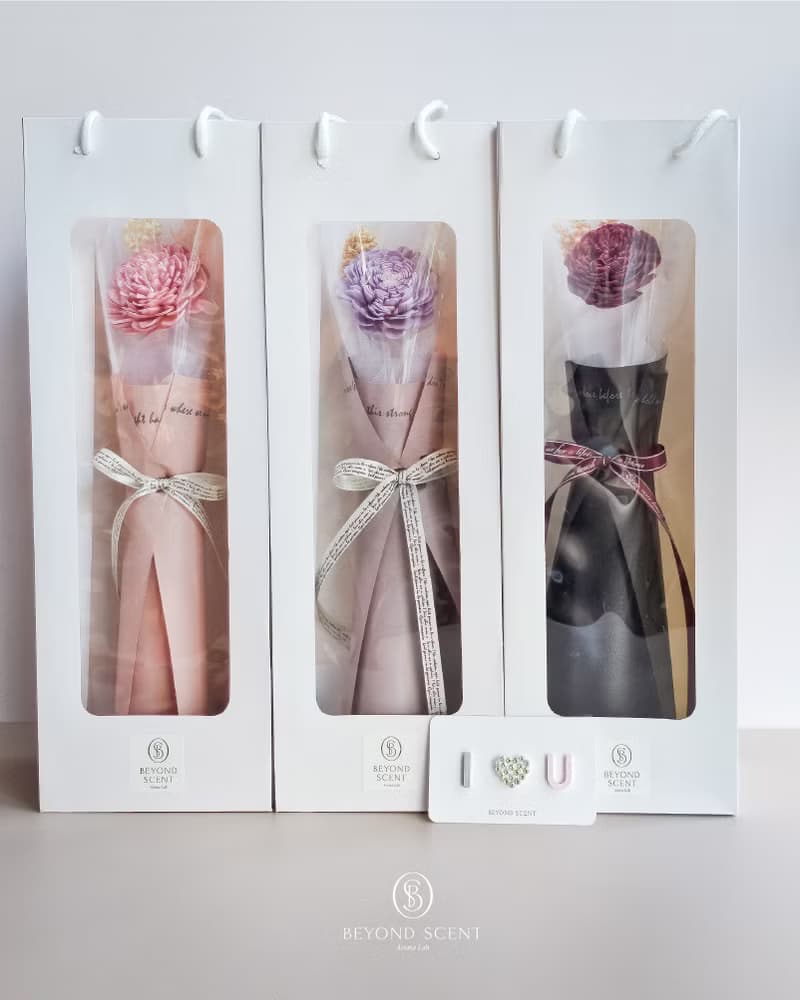 心動擴香小花束 贈心鑽小卡