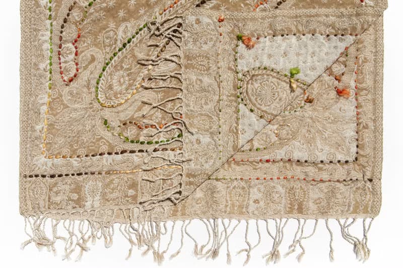 喀什米爾Cashmere/水煮羊毛披肩/針織圍巾/刺繡圍巾/羊絨披巾-花