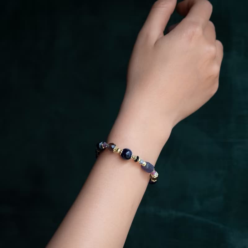 極度自戀 // C1604紫水晶碧璽手鍊