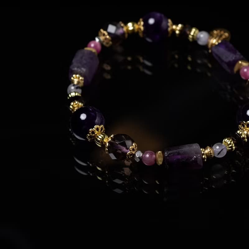 極度自戀 // C1604紫水晶碧璽手鍊