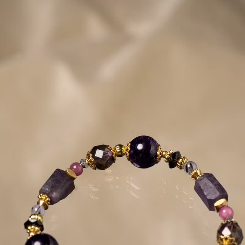 極度自戀 // C1604紫水晶碧璽手鍊