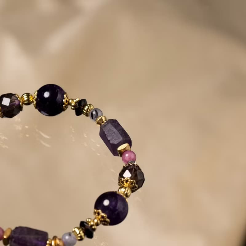 極度自戀 // C1604紫水晶碧璽手鍊