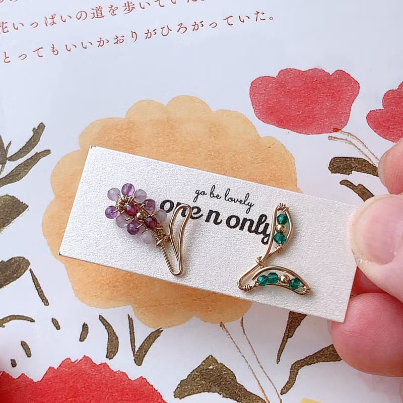 【禮物】我聞到風信子的香氣14KGF注金耳環 針耳夾