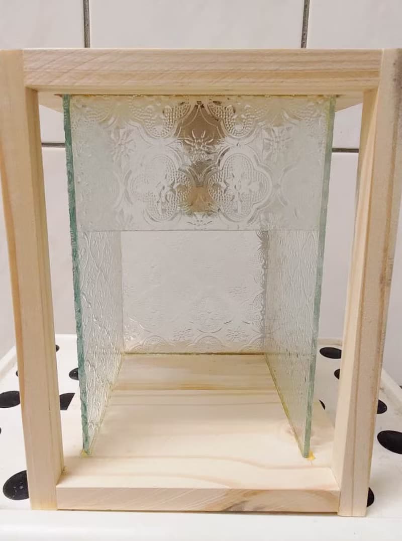 松木海棠花玻璃香氛融蠟燈