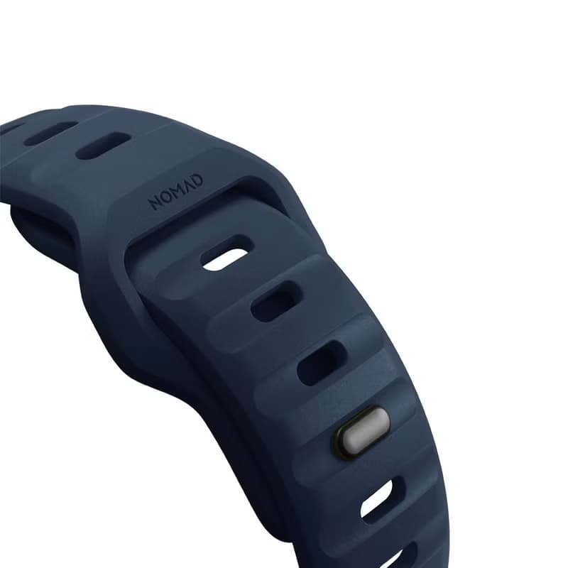 美國NOMAD Apple Watch專用運動風FKM橡膠錶帶-45mm-大西洋藍