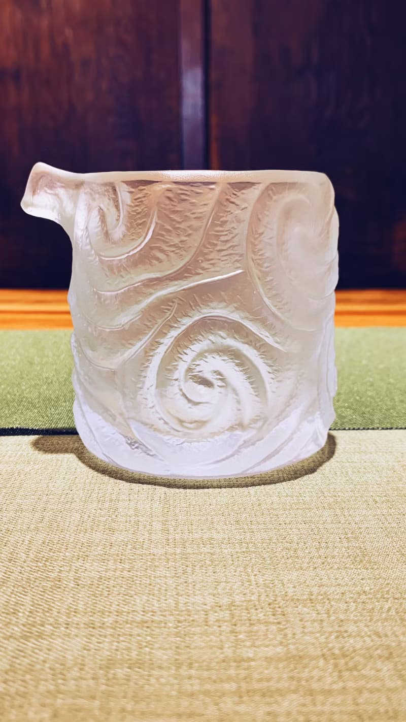 琉璃 行雲流水  茶盅