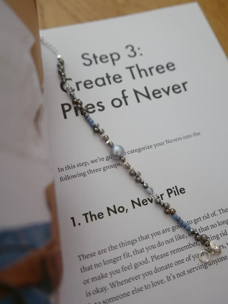 串珠手鍊/珍珠/拉長石/白水晶