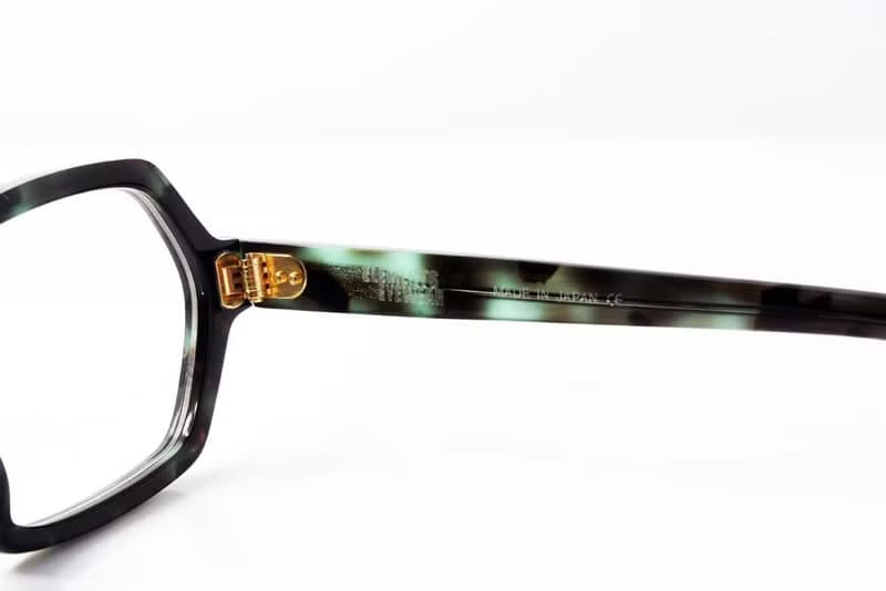 ELEMENTS eyewear 琥珀綠色六角形眼鏡 日本手造眼鏡框