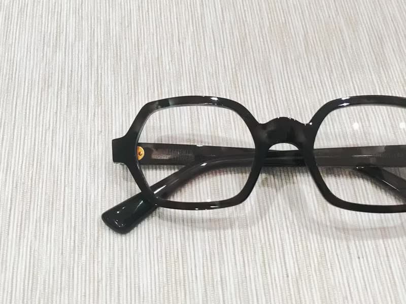 ELEMENTS eyewear 琥珀綠色六角形眼鏡 日本手造眼鏡框