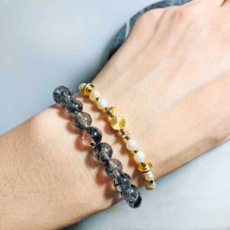 淡水珍珠18kgf手鍊 珍珠手鍊 馬蹄幸運手鍊 情人節禮物 手工訂製