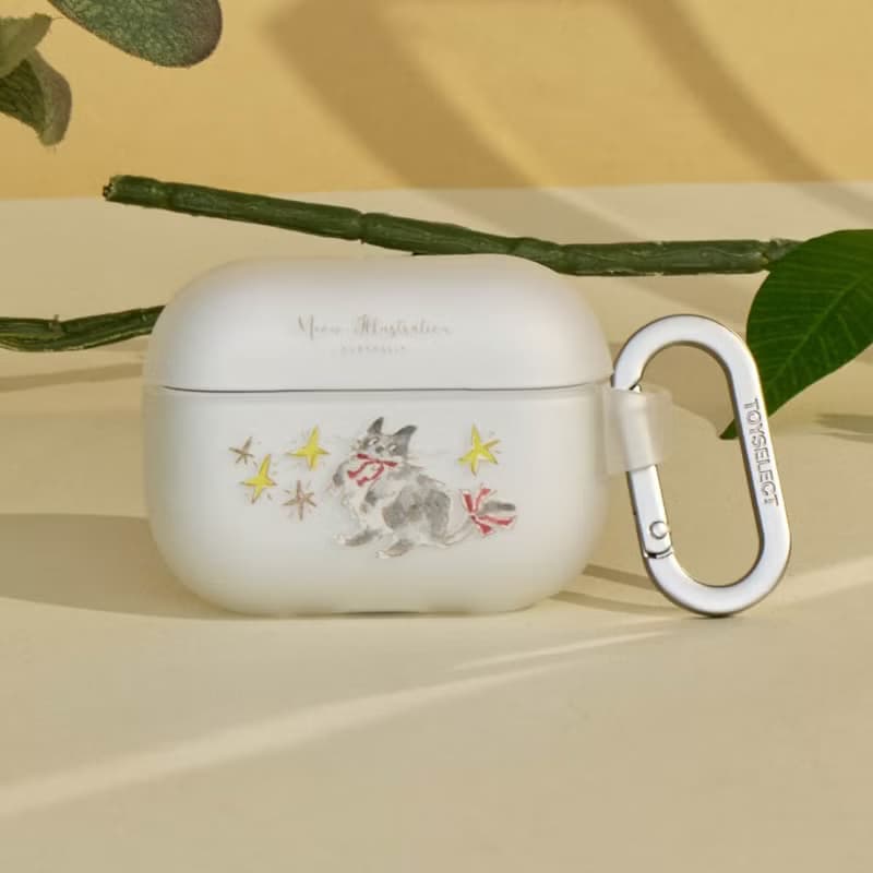 Meow illustration星星與貓強悍防摔AirPods保護套