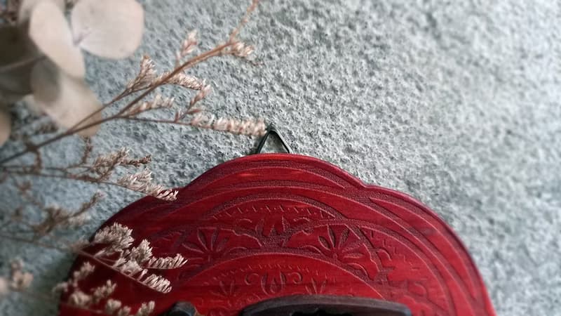 福氣 // 春聯掛飾 // 圓形花雕劍獅 // 安心出貨SOP