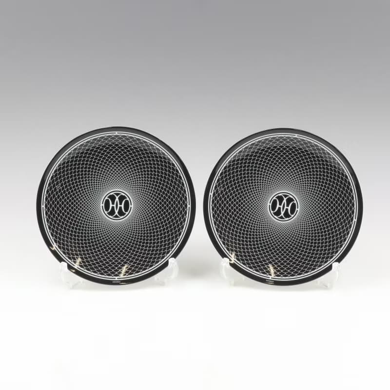 【日本直送】エルメス HERMES アッシュデコ Hデコ 食器 14cm プレート 2枚【未使用】Sランク