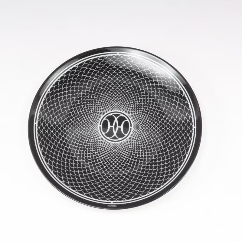 【日本直送】エルメス HERMES アッシュデコ Hデコ 食器 14cm プレート 2枚【未使用】Sランク