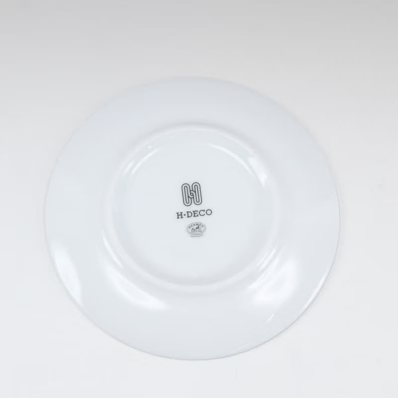 【日本直送】エルメス HERMES アッシュデコ Hデコ 食器 14cm プレート 2枚【未使用】Sランク