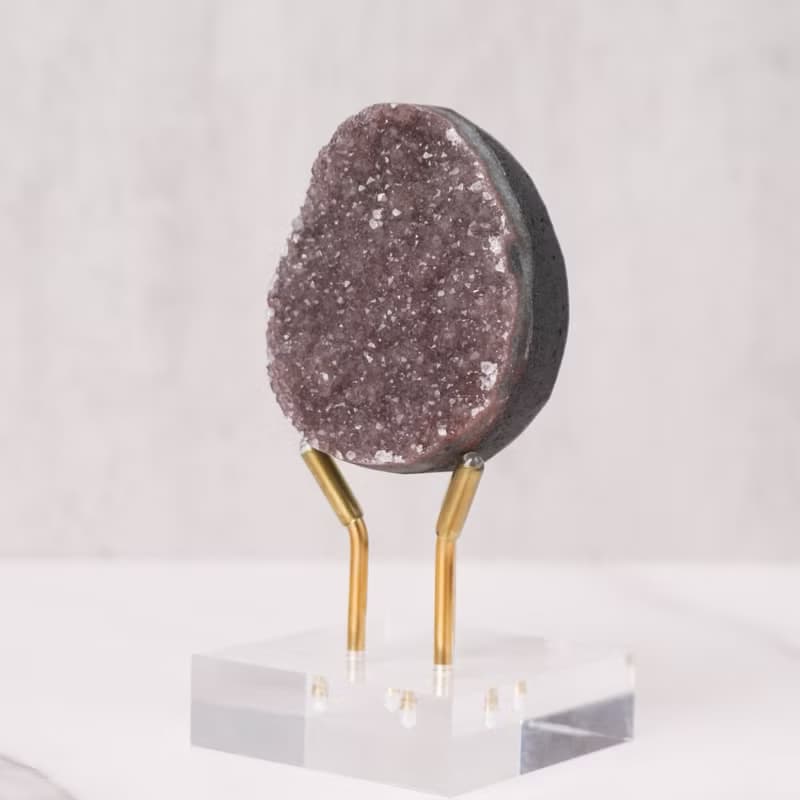 中小型紫晶蛋 // 智慧 財富 // 水晶蛋 水晶擺飾 贈底座