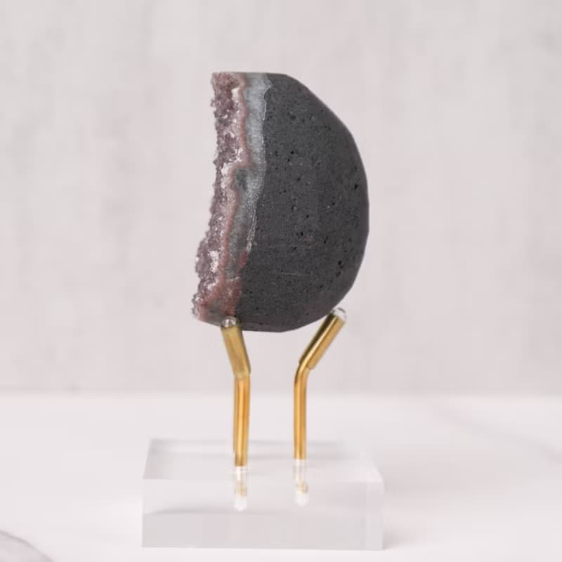 中小型紫晶蛋 // 智慧 財富 // 水晶蛋 水晶擺飾 贈底座