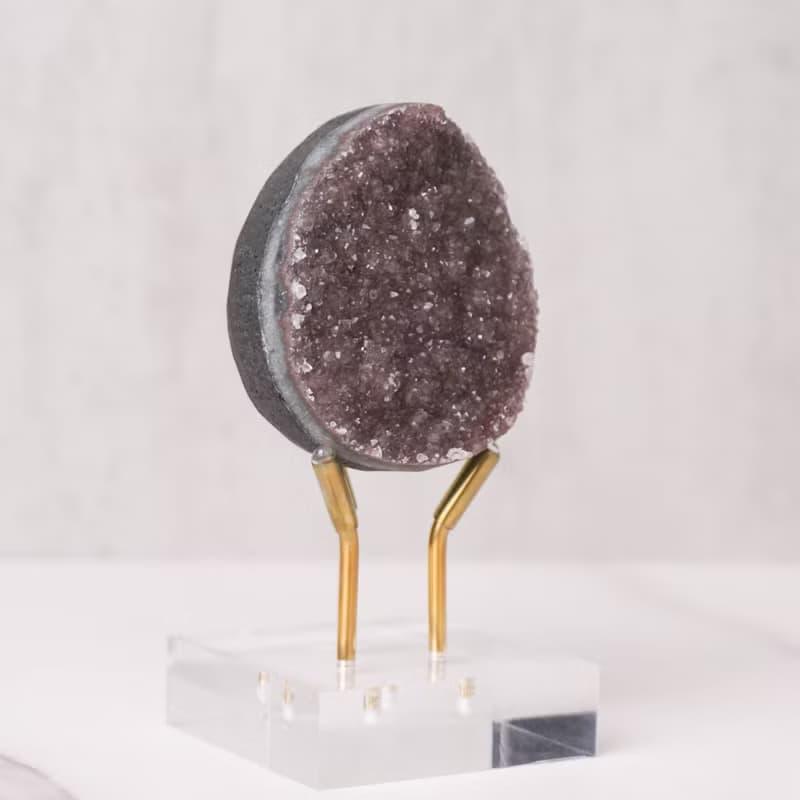 中小型紫晶蛋 // 智慧 財富 // 水晶蛋 水晶擺飾 贈底座