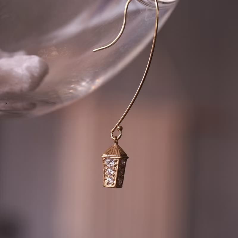 以神隱少女為發想的手工純銀跳跳燈耳飾 spirited away 雕金