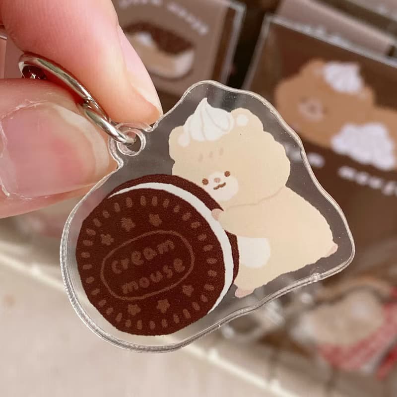 奶油鼠巧克力甜點壓克力小吊飾四代 共5款