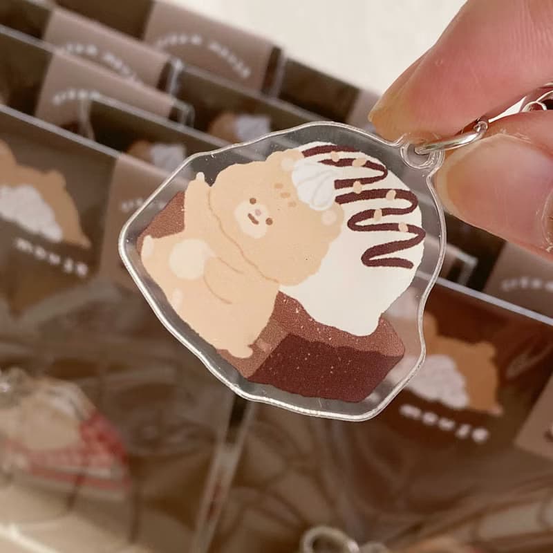 奶油鼠巧克力甜點壓克力小吊飾四代 共5款