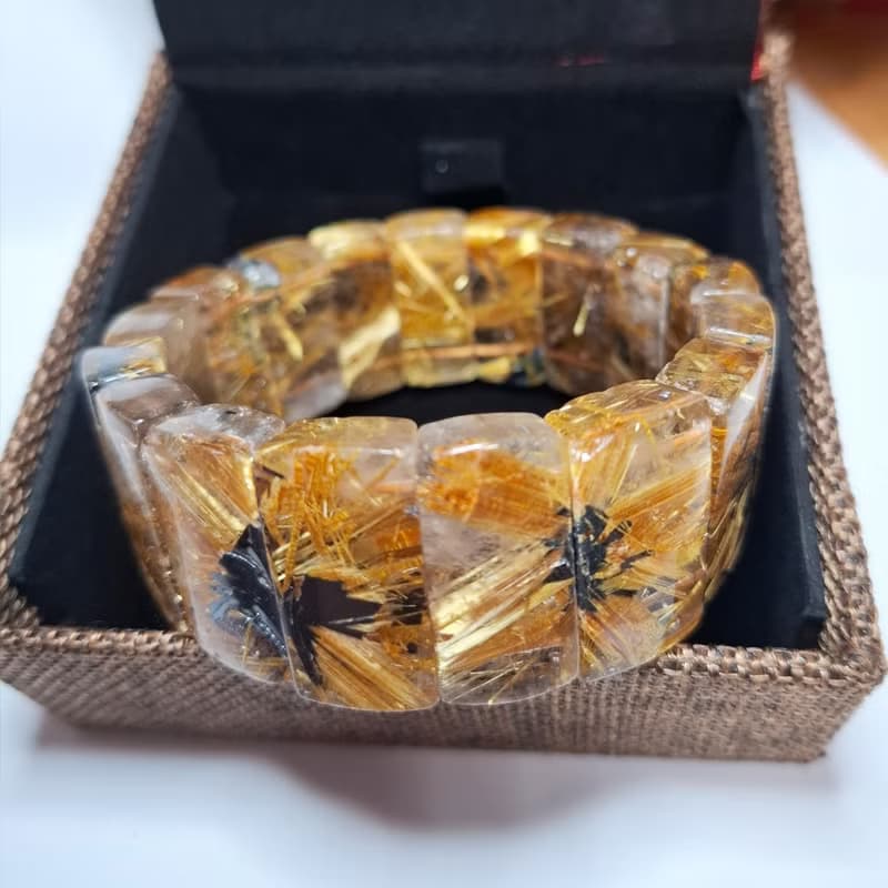 太陽花 招財 鈦晶手排 26mm長 手圍18.5cm 130g 片片對花