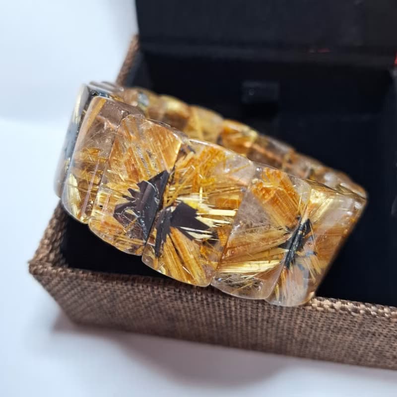 太陽花 招財 鈦晶手排 26mm長 手圍18.5cm 130g 片片對花