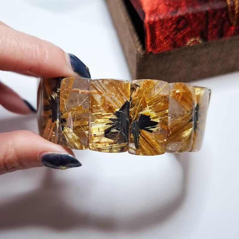 太陽花 招財 鈦晶手排 26mm長 手圍18.5cm 130g 片片對花