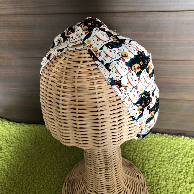 招財貓交叉髮帶