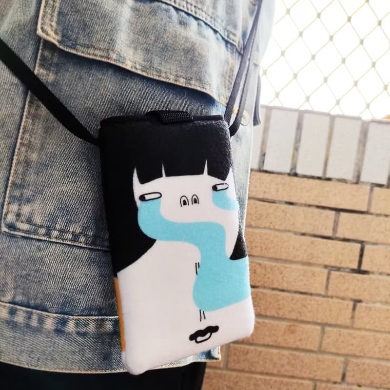 鼻涕X眼淚 手機保護套 交換禮物 創意手機包 手機殼 造型手機包