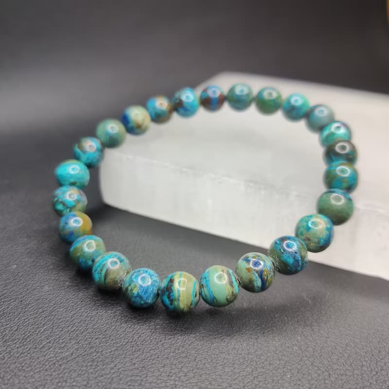 【訂製品】藍銅礦 Azurite 手串 手鍊 天然水晶 水晶手鍊 7-12mm