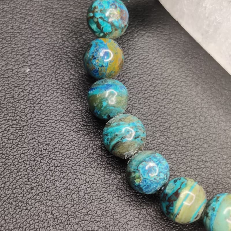 【訂製品】藍銅礦 Azurite 手串 手鍊 天然水晶 水晶手鍊 7-12mm